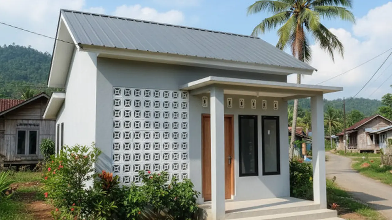 Ilustasi Rumah Sederhana Minimalis (Sumber: Gemini AI)