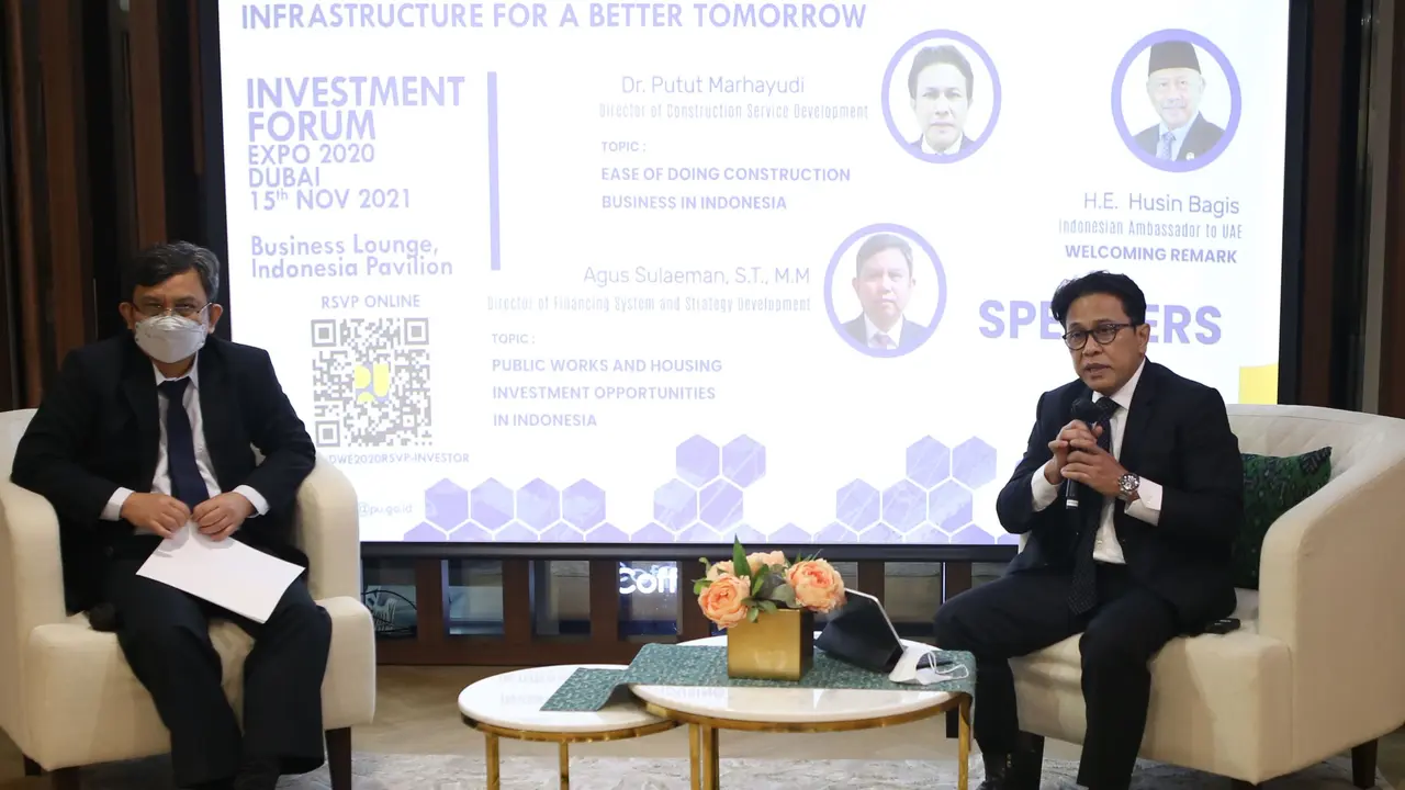 Kementerian PUPR menampilkan Program Sarana Hunian Pariwisata (Sarhunta) di gelaran Expo 2020 Dubai.