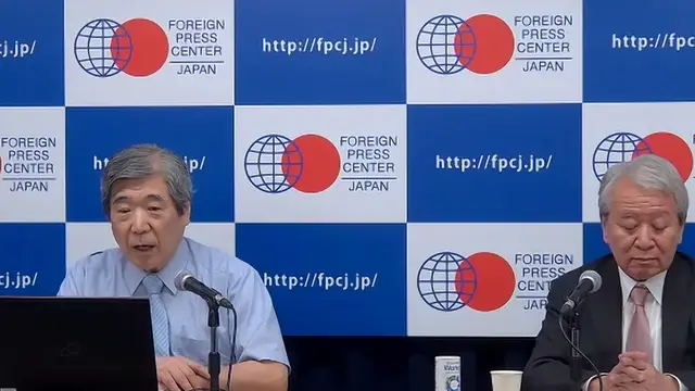 Presiden Japan International Cooperation Agency (JICA), Tanaka Akihiko (kanan) dalam pernyataan pers secara virtual, Selasa (1/10/2024). (Liputan6.com/Benedikta Miranti)