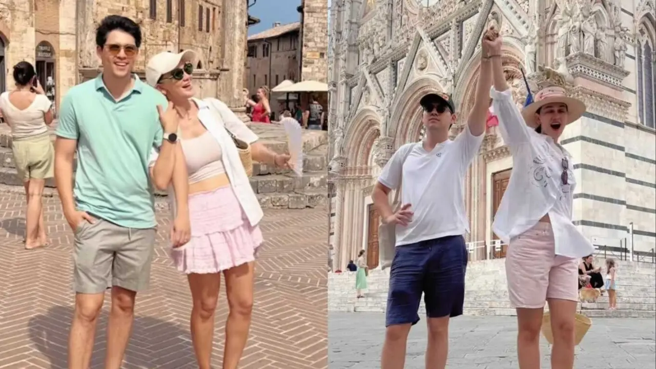 7 Gaya Couple Luna Maya dan Maxime saat Honeymoon di Italia/ Instagram @lunamaya dan @bouttier_maxime