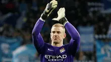 Penjaga gawang Manchester City asal Inggris, Joe Hart. (Reuters/Gleb Garanich)