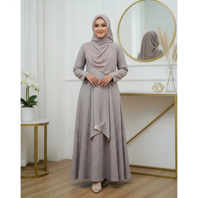 Model Gamis Embos Terbaru