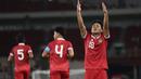 <p>Selebrasi gelandang Timnas Indonesia U-20, Toni Firmansyah setelah menjebol gawang Thailand U-20 pada laga uji coba di Stadion Utama Gelora Bung Karno (SUGBK), Senayan, Jakarta, Jumat (26/1/2024) malam WIB. (Bola.com/M Iqbal Ichsan)</p>