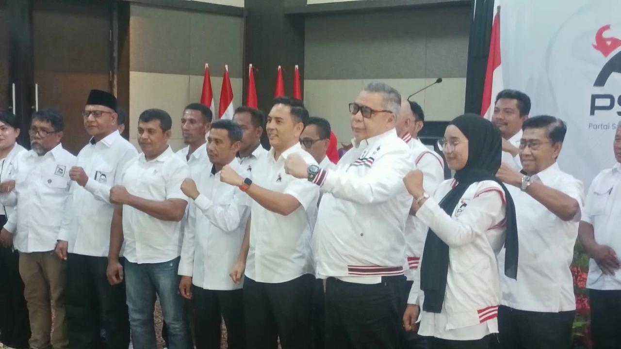 Ketua Harian PSI Ahmad Ali saat membuka Rakorwil PSI Maluku Utara