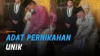 Ada yang unik di pernikahan sepasang pengantin ini.