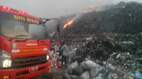 Tempat Pembuangan Sampah Bantar Gebang Bekasi Terbakar