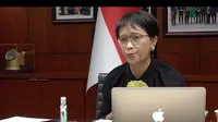 Menlu Retno Marsudi dalam pertemuan Gerakan Non Blok mendesak adanya solusi permanen untuk Palestina. (Dok: Kemlu RI)