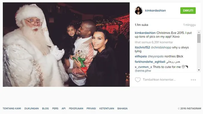 North West, Kanye West, dan Kim Kardashian