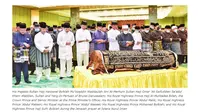 Upacara pemakaman Pangeran Brunei Abdul Azim pada 24 Oktober 2020 (tangkap layar Borneo Bulletin)