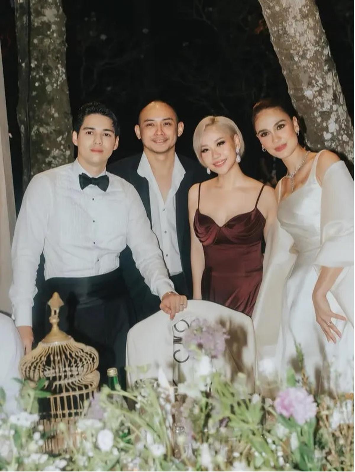 Bunga Citra Lestari dan Suami di Pernikahan Luna Maya-Maxime Bouttier