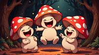 These funny mushroom jokes will make you laugh to your heart's content. (Image: Reve AI)