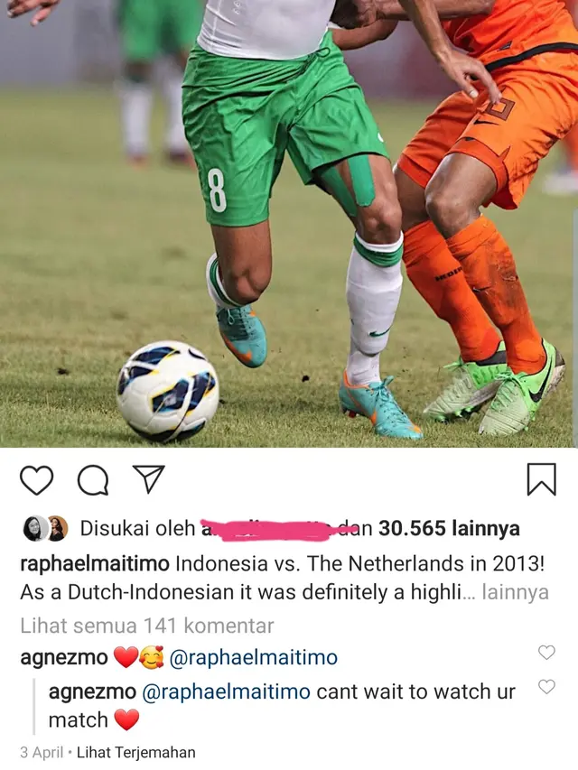 Unggahan Raphael Maitimo. (Foto: Instagram @raphaelmaitimo)