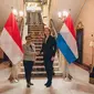 Menteri Luar Negeri Republik Indonesia (Menlu RI) Retno Marsudi saat melakukan pertemuan bilateral dengan Menlu Belanda Hanke Bruins Slot di Den Haag, Belanda, Rabu (31/1/2024). (Dok: Kemlu RI)