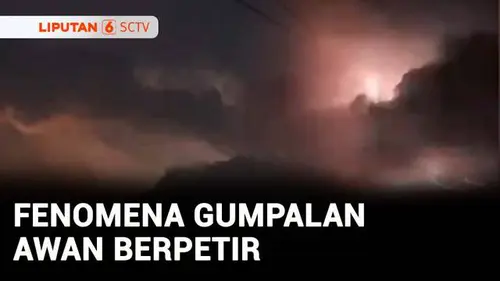 VIDEO: Fenomena Gumpalan Awan Berpetir Hebohkan Warga Bandung, BMKG Buka Suara