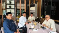 Sekjen PBNU Syaifullah Yusuf alias Gus Ipul bertemu dengan Sekum PP Muhammadiyah Abdul Mu'ti untuk membahas situasi politik terkini. Baik NU maupun Muhammadiyah sama-sama ingin seluruh tahapan Pemilu 2024 terus berlangsung kondusif. (Foto: Istimewa)