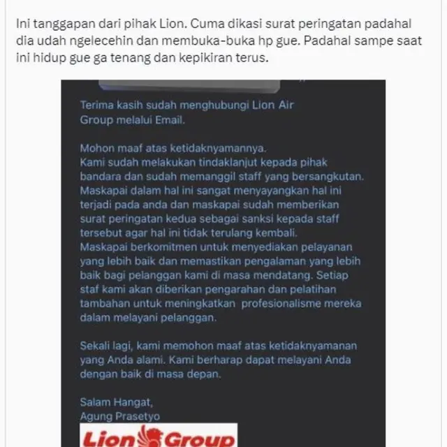Heboh Penumpang Pesawat Mengaku Jadi Korban Kekerasan Seksual Staf Lion Air di Bandara Juanda