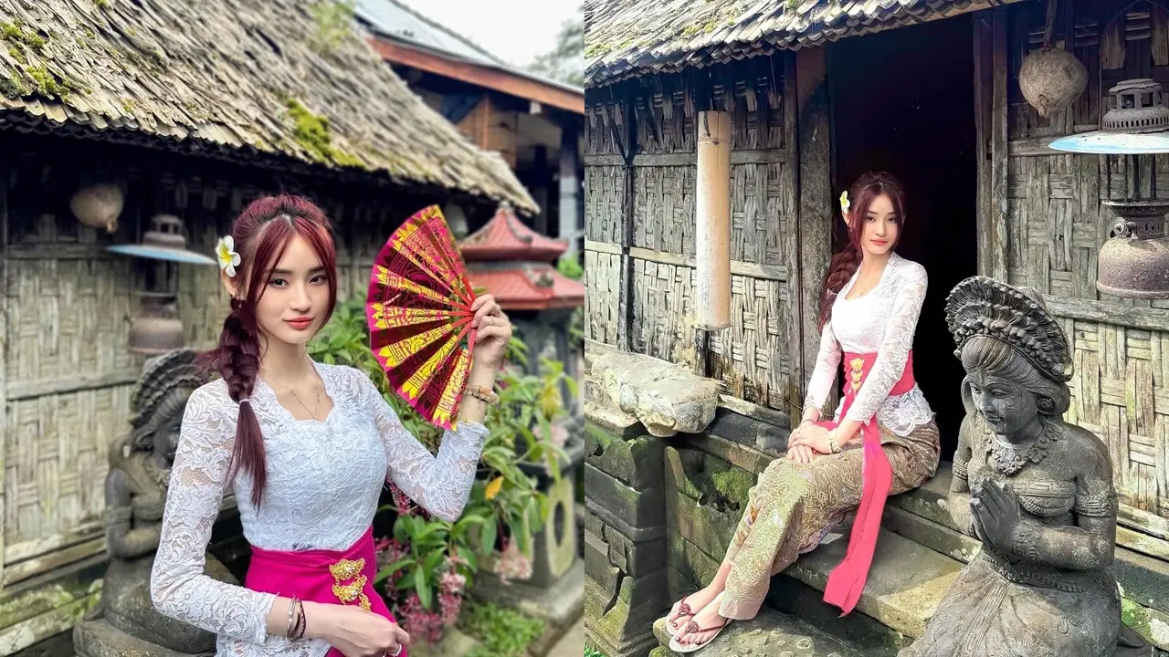 Cathez Pakai Kebaya Bali