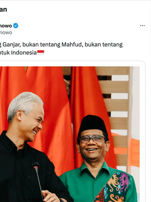 Unggahan Ganjar Pranowo. (Foto: Dok. Twitter @ganjarpranowo)