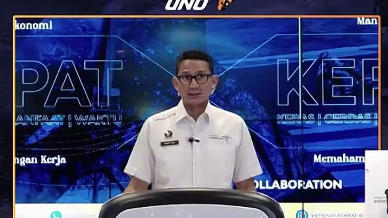 Menparekraf Sandiaga Uno di The Weekly Brief with Sandi Uno, Senin, 16 Oktober 2023