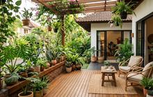 10 Ide Dekorasi Teras Rumah dengan Tanaman Tanpa Banyak Furnitur, Bikin Lebih Hijau dan Asri