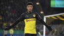 Jadon Sancho (Dortmund) - Sejauh ini Jadon Sancho telah menyumbangkan 14 gol dari 23 penampilannya bersama Borussia Dortmund di kompetisi Bundesliga musim 2019/20. (AFP/Ina Fassbender)