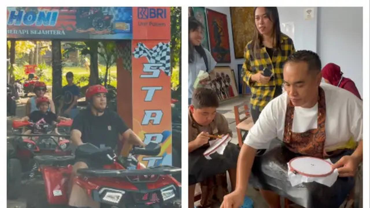Santai, Suami Nia Ramadhani Nikmati Liburan di Yogyakarta dengan Mengenakan Kaus Polo
