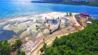 Destinasi wisata Pantai Ratu ini terletak di Desa Tenilo, Kecamatan Tilamuta, Kabupaten Boalemo. foto: Uyan Pakaya (Arfandi Ibrahim/Liputan6.com)