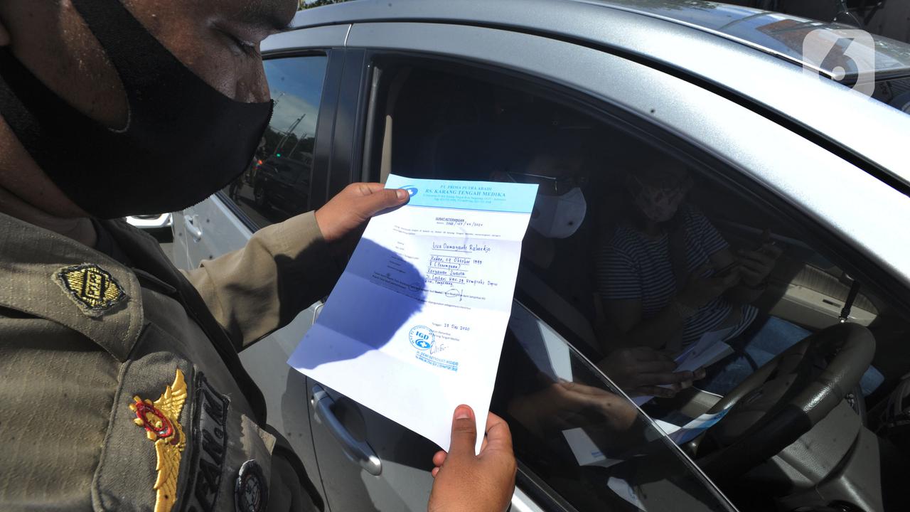 Suasana Razia Rapid Tes Antigen di Puncak Bogor