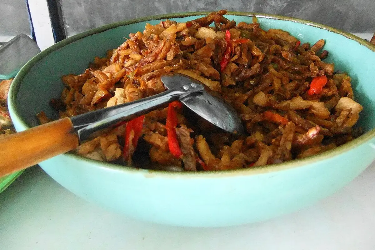 Sajian tempe orek