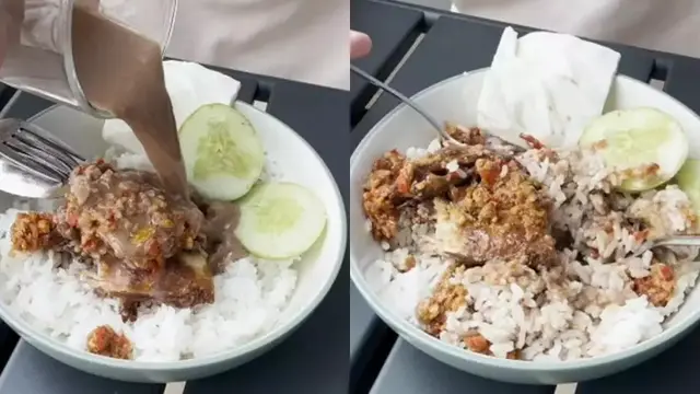 6 Potret Ayam Geprek Nyeleneh Ini Bikin Hilang Selera, Sajian Tak Menyakinkan