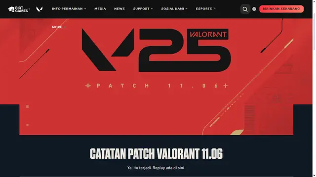 Valorant Pembaruan Patch 11.06.