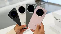 Vivo X200 Pro Mini yang baru saja diperkenalkan di Beijing, China. (Liputan6.com/Yoga Nugraha)