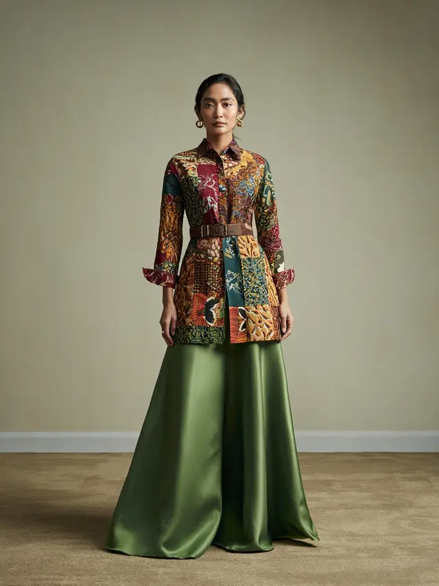 Model Baju Batik Tunik Bawahan Rok