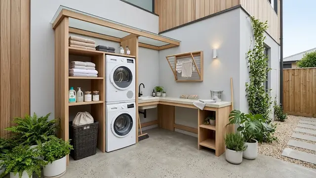 Area Laundry Outdoor yang Bikin Rumah Terasa Lebih Luas