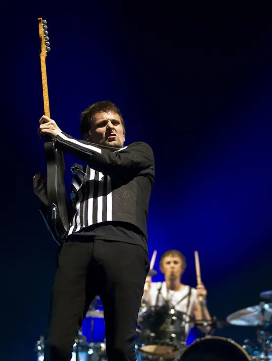 Muse akan memainkan sejumlah pertunjukan pada April tahun depan dalam tur dunia bertajuk ‘Drones’ tersebut. (Bintang/EPA)