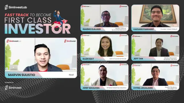 Konfrensi virtual SimInvestLab "Fast Track to Become First Class Investor", Kamis (7/10/2021). (Dok: Sinarmas Sekuritas)