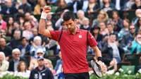 Petenis Serbia, Novak Djokovic, menjadi juara Prancis Terbuka 2016 setelah mengalahkan Andy Murray di final, Minggu (5/6/2016). (Bola.com/Twitter/BBCBreaking)