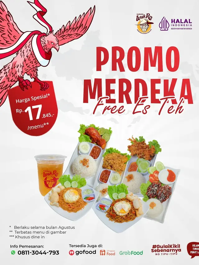 Promo Makanan 17 Agustus HUT RI 80