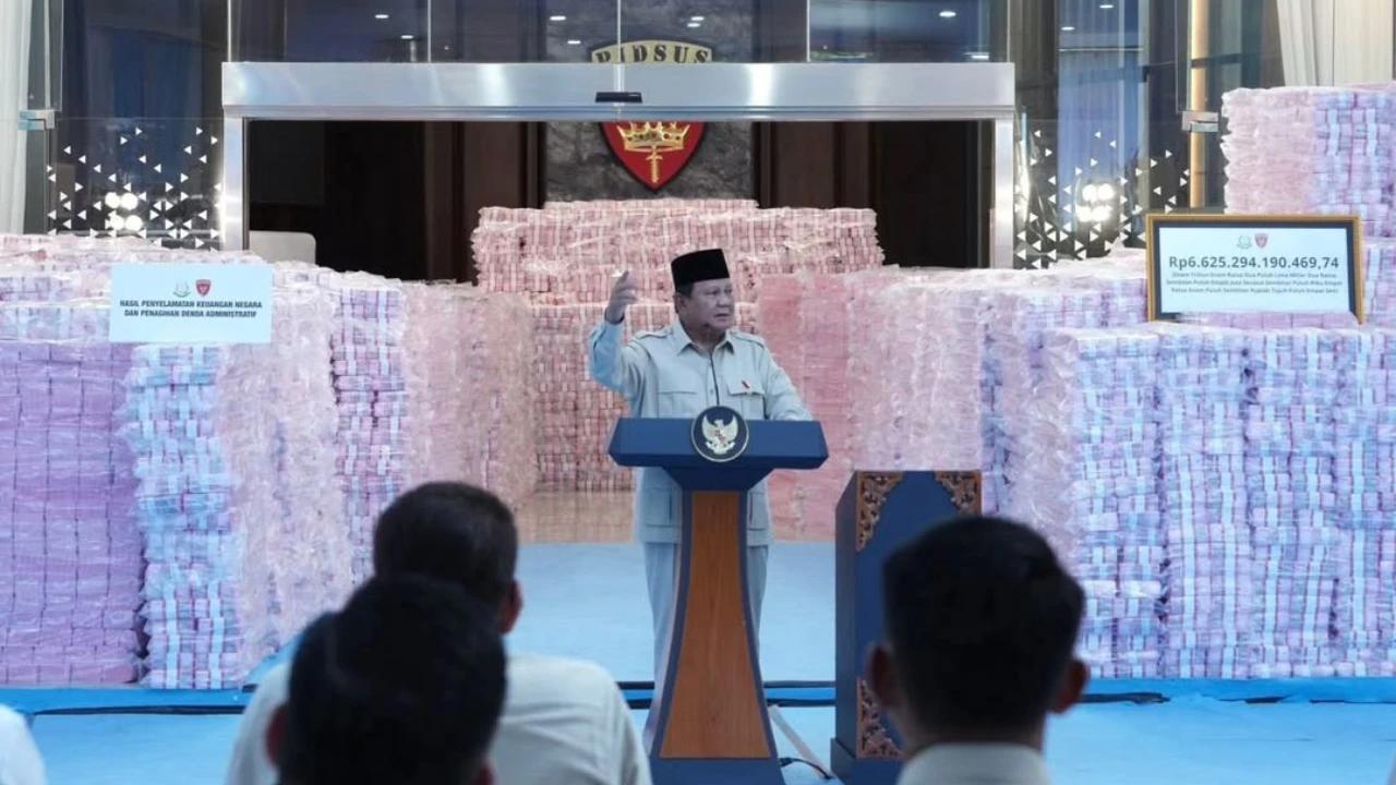 VIDEO: Jengkel Prabowo sampai Balik Badan Tunjuk Uang Rp6,6 Triliun, Ingat Korban Bencana