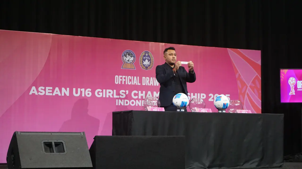Exco PSSI pada Official Draw ASEAN U-16 Girls Championship 2025