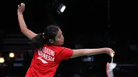 Gregoria Mariska Tunjung langsung tersingkir dari ajang Denmark Terbuka 2019, setelah menelan kekalahan Pusarla V. Sindhu. (dok. PBSI)