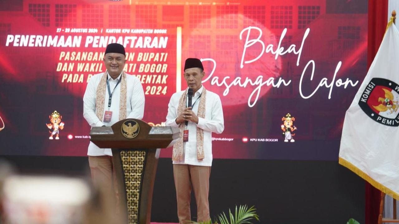 Rudy-Jaro Ade Sudah Daftar Pilkada Kabupaten Bogor, Lawan Calon PDIP atau Kotak Kosong?