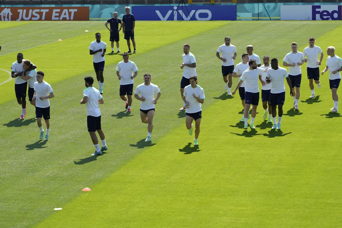 Sesi Latihan jelang Euro 2020 Italia Vs Swiss