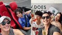 7 Potret Mike Lewis dan Janisaa Pradja Liburan di Bali, Temu Kangen Kenzou