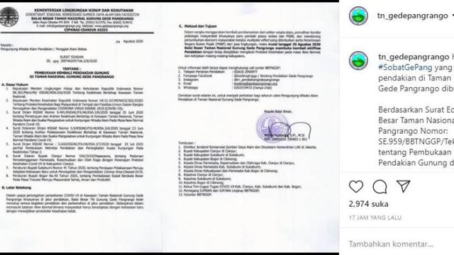 Gunung Gede Pangrango Resmi Dibuka Lagi, Simak Persyaratan Pendakiannya