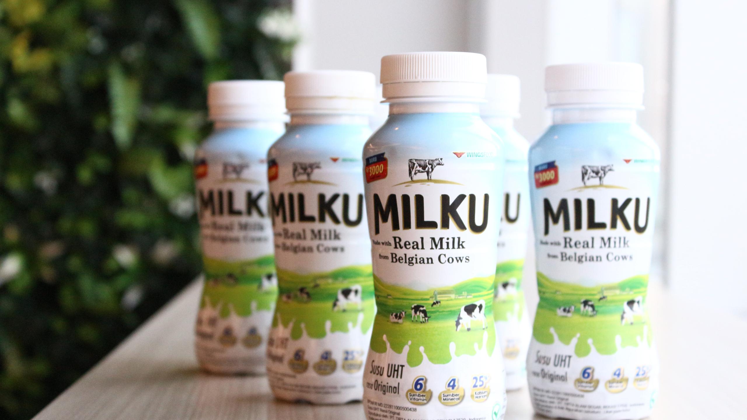 Susu MILKU Rasa Original, Pilihan Sehat dengan Susu Asli dari Sapi Belgia