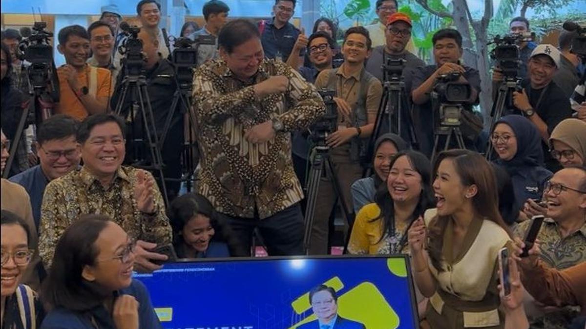 Menko Airlangga Joget Pacu Jalur Usai Bahas Kerja sama RI-AS