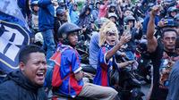 Ribuan Aremania Konvoi Rayakan Arema FC Juara Piala Presiden 2022/dok.Arema FC