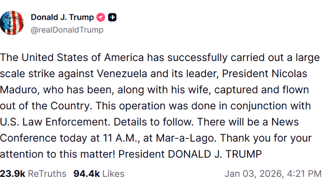 Trump Statement