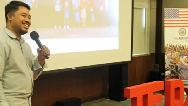Raka Bagus, founder dari bisnis tepung singkong Ladang Lima (Instagram @tedxjalantunjungan)